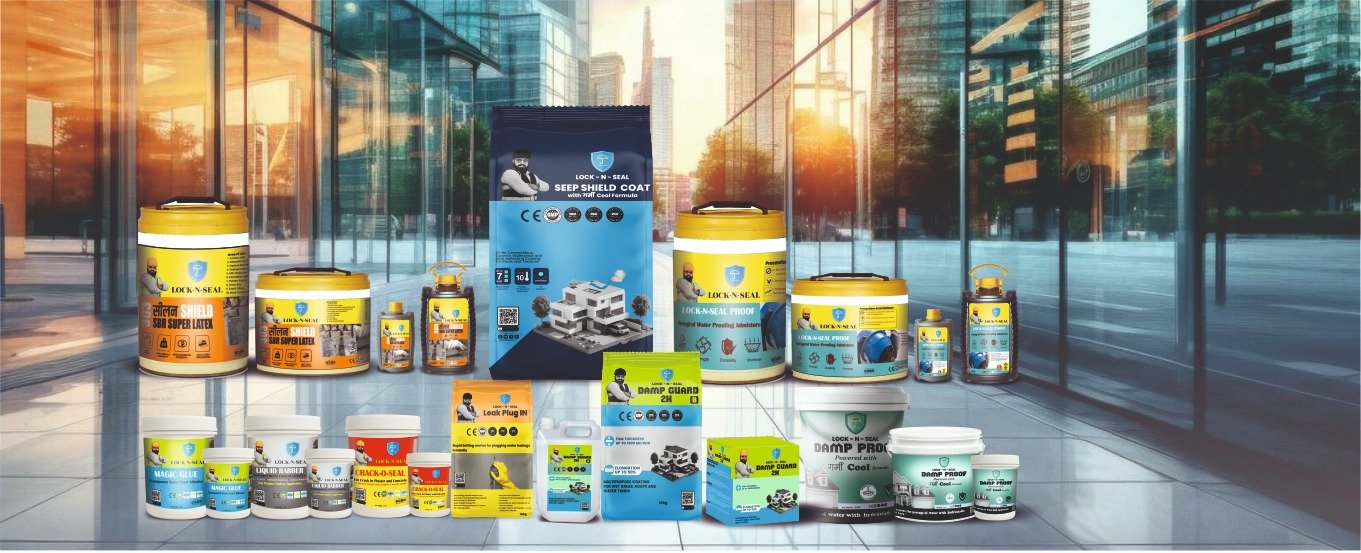 Lock N Seal complete range of waterproofing and construction products